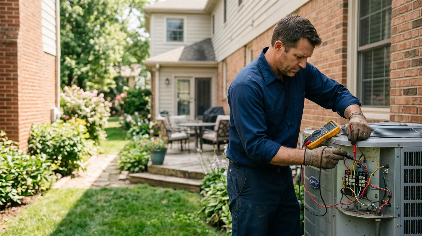 HVAC technician working near Lakewood, CO